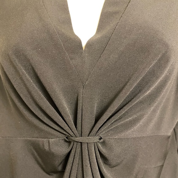 EUC Kasper Separates V-neck sleeveless top with bust gathering detail, size PM - Picture 5 of 8